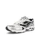 Mizuno Wave Rider 10 White / Silver / Black  Low Top Sneakers  Close Up | Overkill
