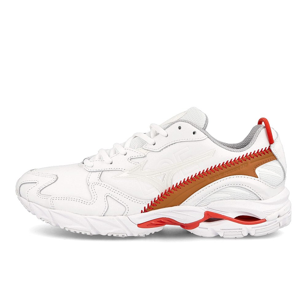 Mizuno Doe x Mizuno Wave Rider 10 DOE White-Beige-Silver Sneakers D1GD201001 | Overkill
