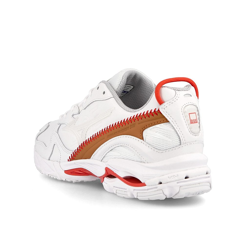Mizuno Doe x Mizuno Wave Rider 10 DOE White-Beige-Silver Sneakers  Material | Overkill