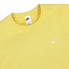 Nike NSW Classic Crew Sweatshirt Saturn Gold / Lemon Drop Sweatshirts Close-up | Overkill