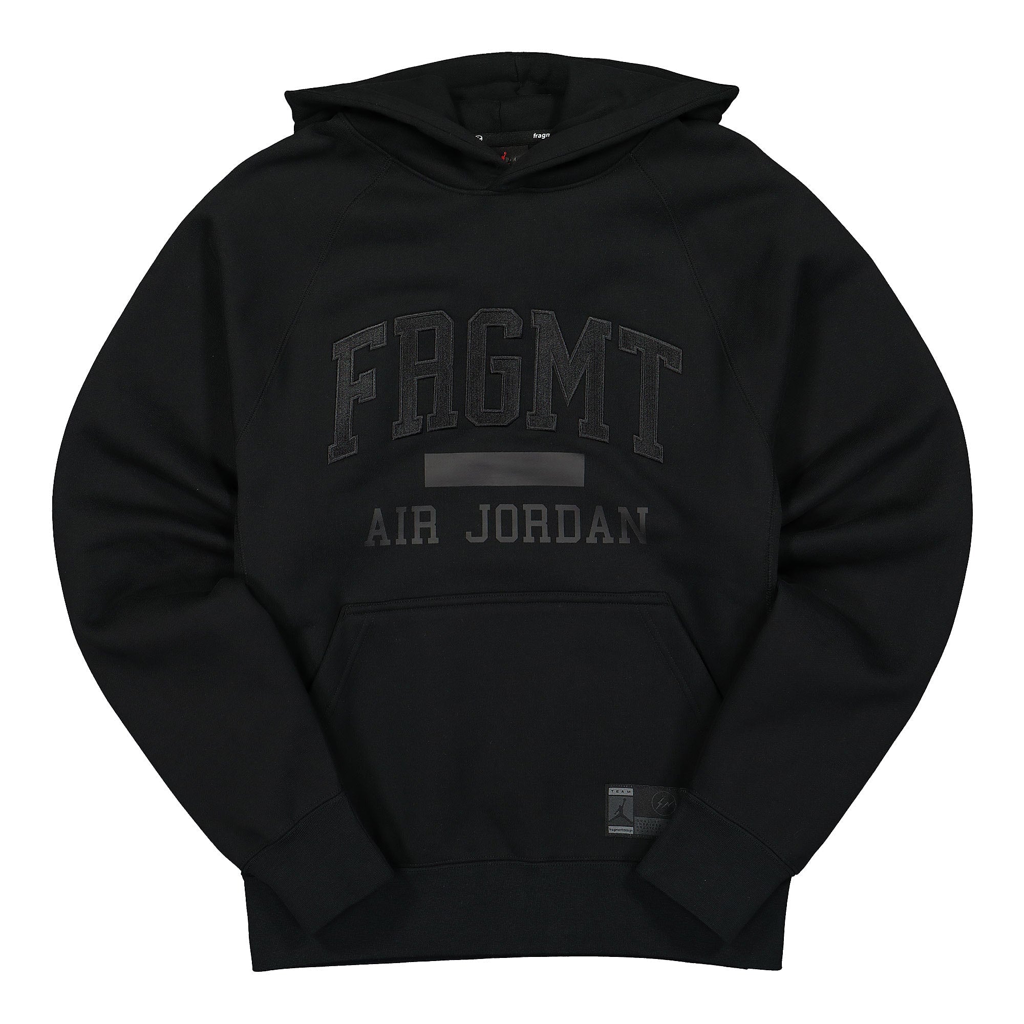 Jordan Fragment x Air Jordan Fleece Hoodie Black / Reflective Silver Hoodies DA2983 010 | Overkill