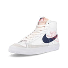 Nike blazer mid 77 White-Midnight Navy - Sail - Summit White Low Top Sneakers  Close Up | Overkill