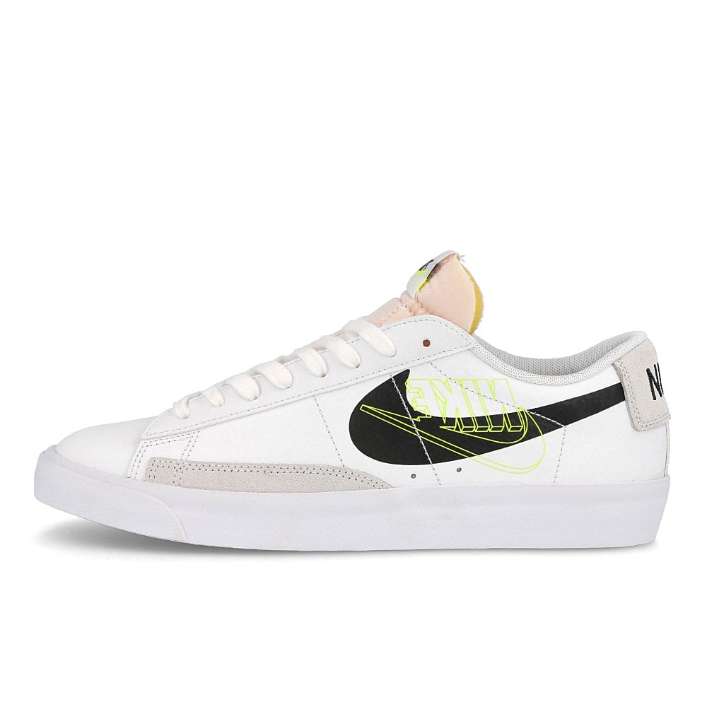 Nike blazer low White-Black - Volt - Summit White Low Top Sneakers DA4652 100 | Overkill