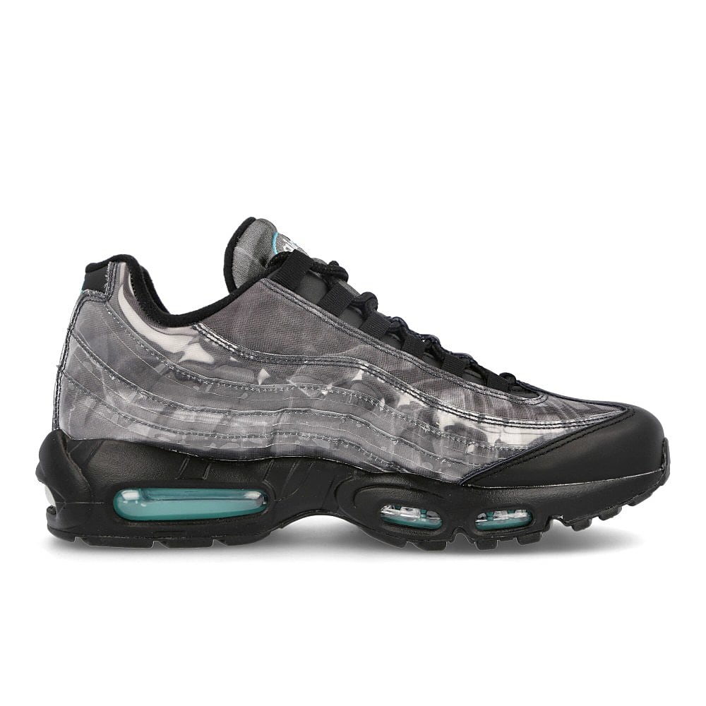 Nike air max 95 Black-Black - Aurora Green - Smoke Grey Low Top Sneakers  Silhouette | Overkill
