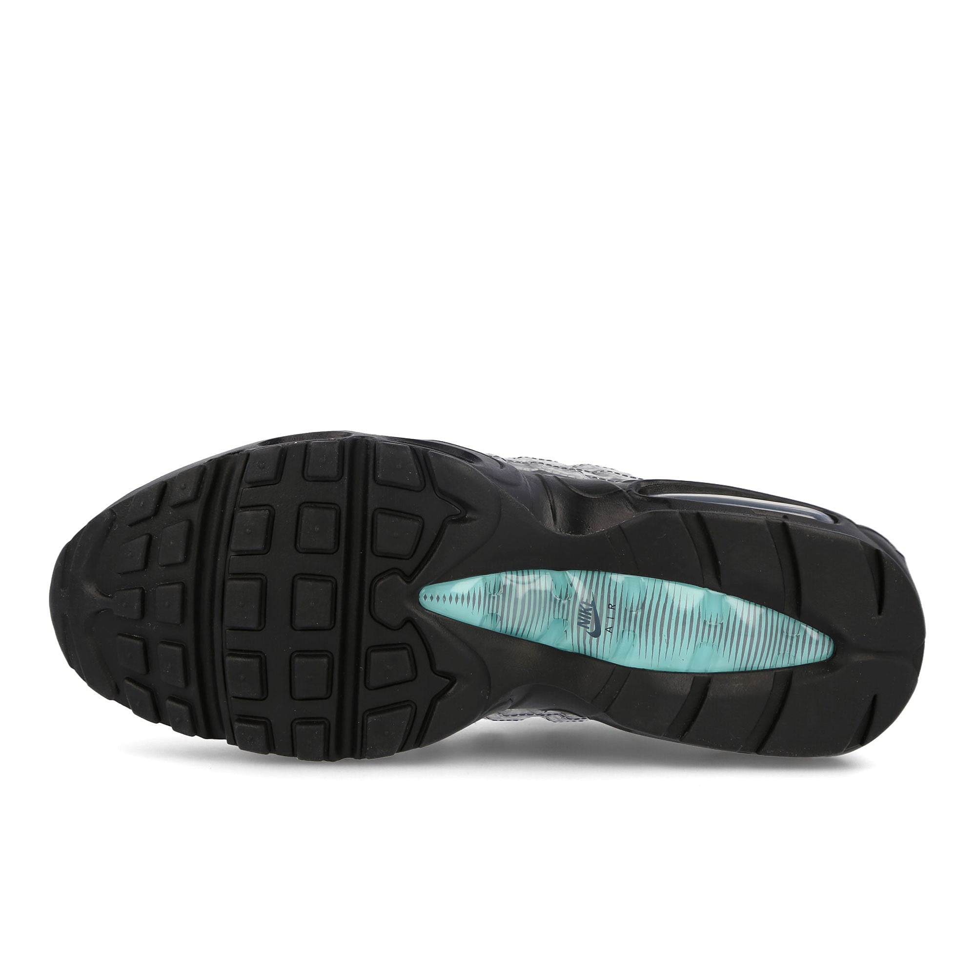 Nike air max 95 Black-Black - Aurora Green - Smoke Grey Low Top Sneakers  Detail View 1 | Overkill