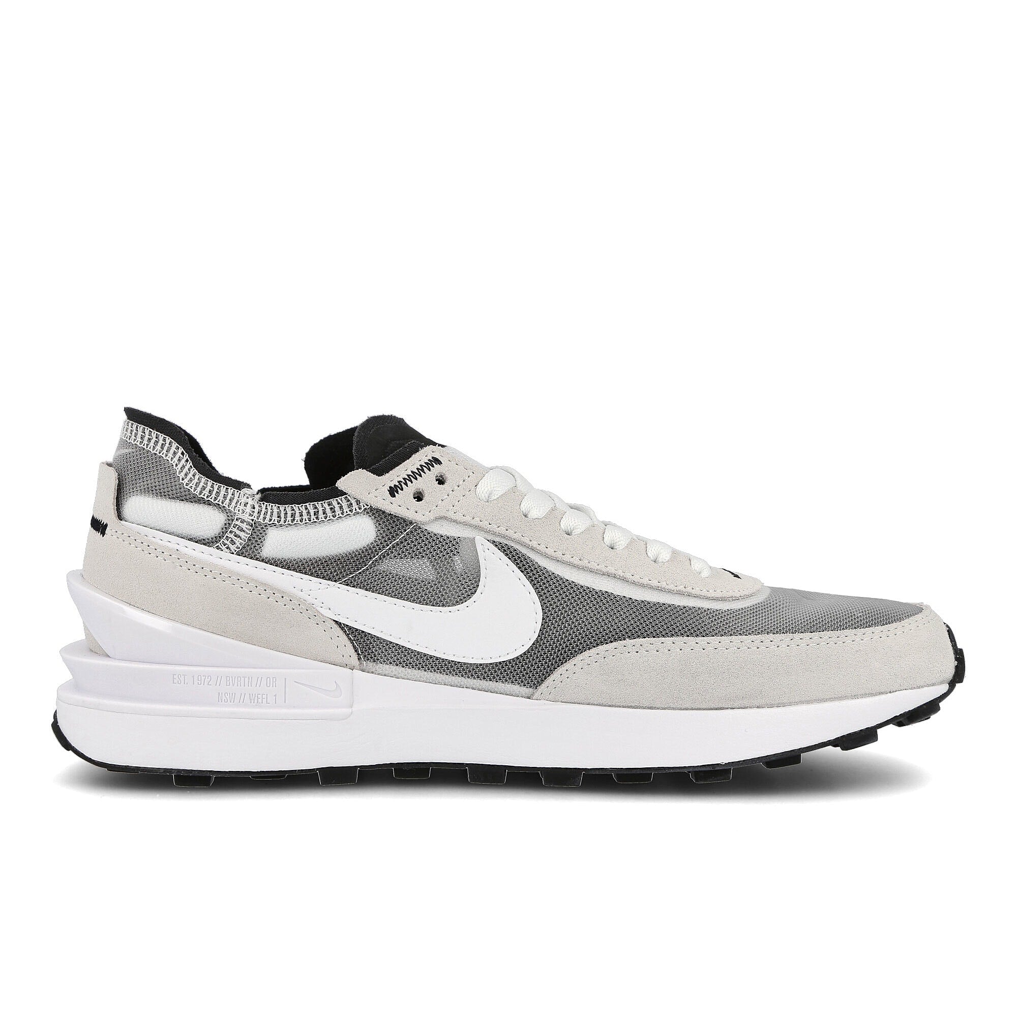 Nike waffle one Summit White-White - Black - Orange Sneakers  Silhouette | Overkill