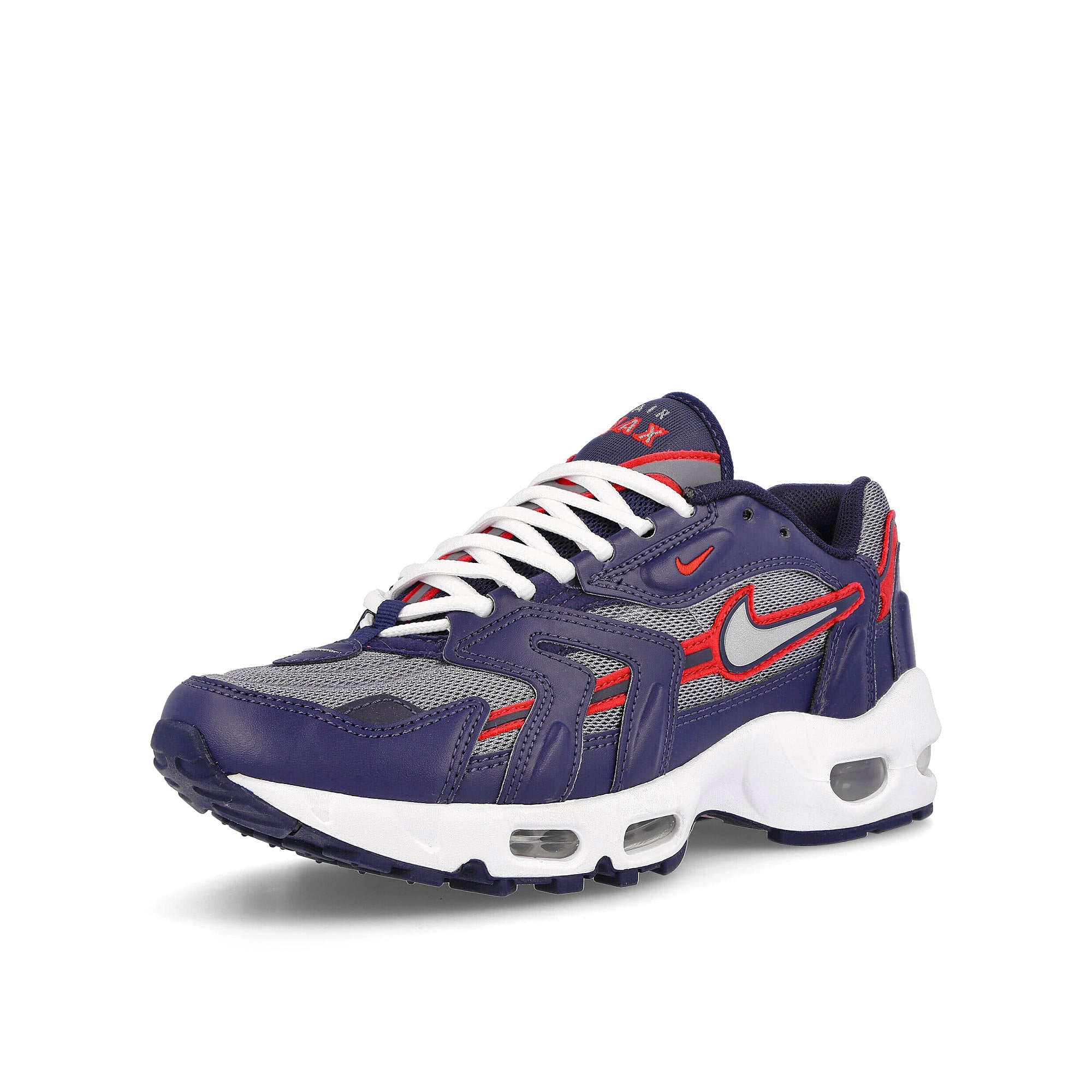 Nike air max 96 ii Midnight Navy-Metallic Silver  - Cool Grey Sneakers  Close Up | Overkill
