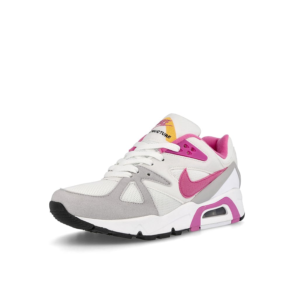 Nike wmns air structure og White-Red Violet - Citrus - Zen Grey Sneakers  Close Up | Overkill