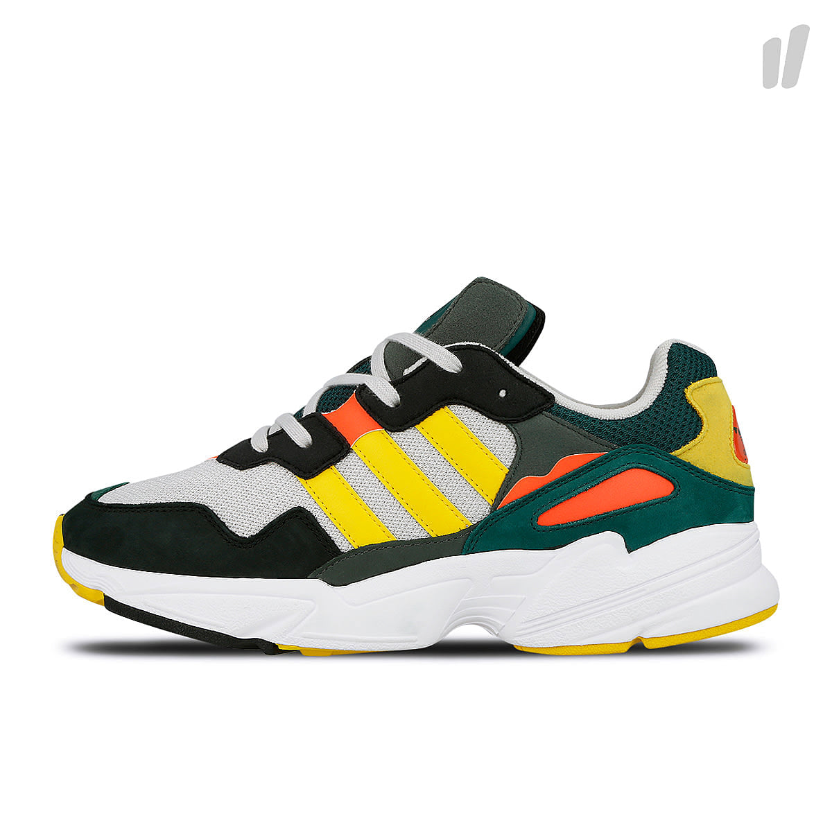 adidas yung-96 Grey One-Bold Gold-Solar Red Sneakers DB2605 | Overkill