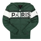 Jordan Paris Saint Germain x Air Jordan Full Zip Fleece Hoodie Noble Green Hoodies DB6481 333 | Overkill