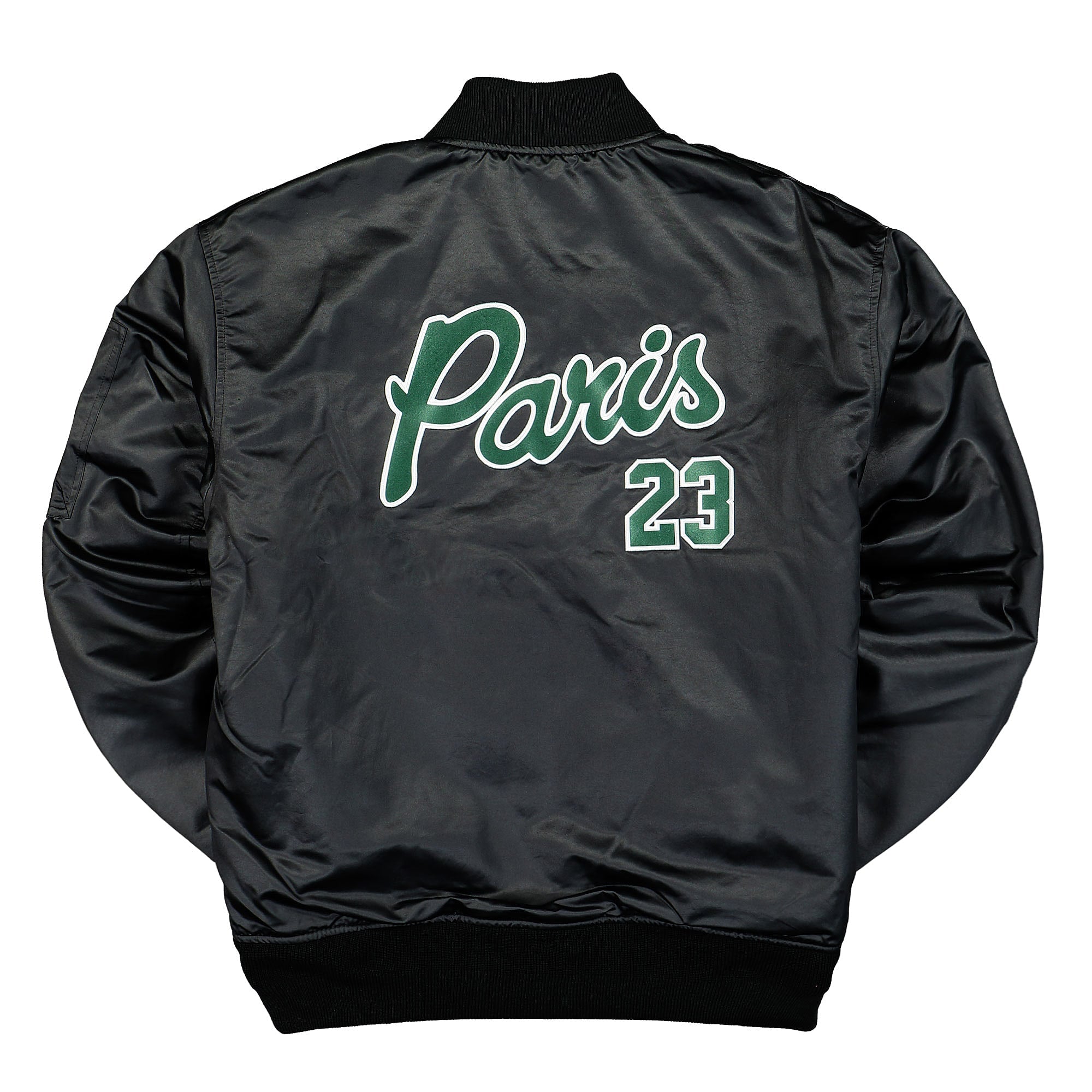 Jordan Paris Saint Germain x Air Jordan MA-1 Jacket Black Jackets Close-up | Overkill