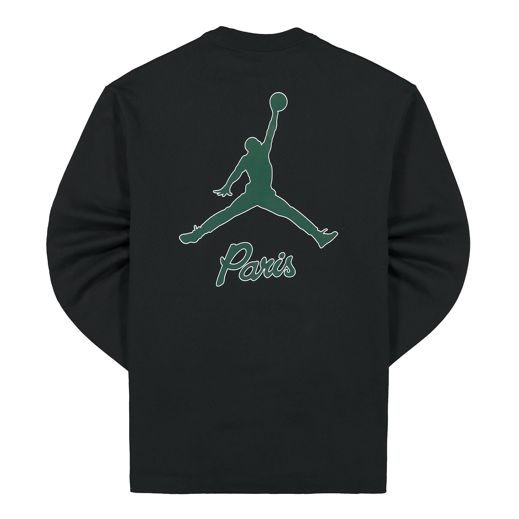 Jordan Paris Saint Germain x Air Jordan Long Sleeve Tee Black T-Shirts Material | Overkill