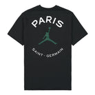 Jordan Paris Saint Germain x Air Jordan Logo Tee Black / Noble Green T-Shirts Material | Overkill