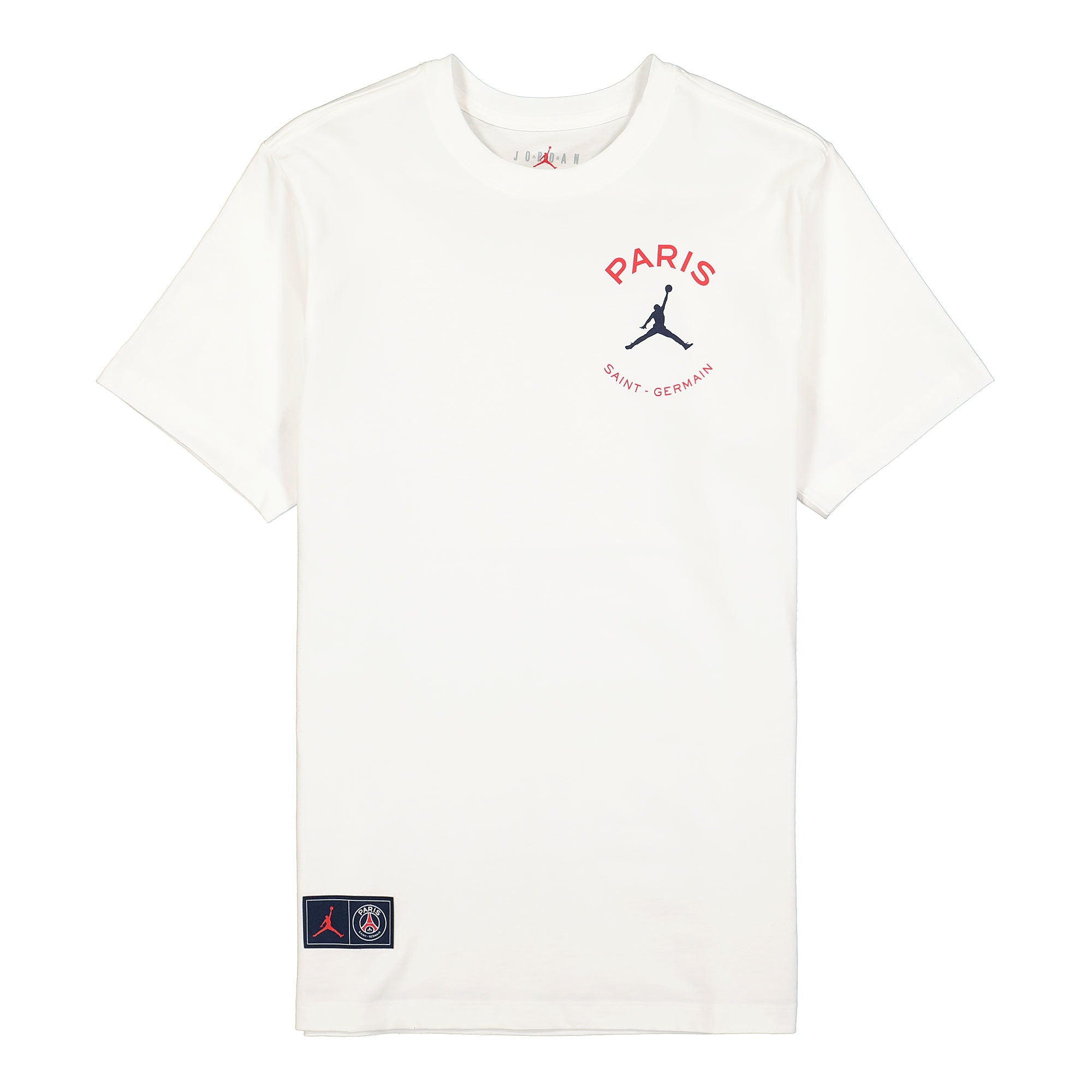 Jordan Paris Saint Germain x Air Jordan Logo Tee White T-Shirts DB6514 100 | Overkill