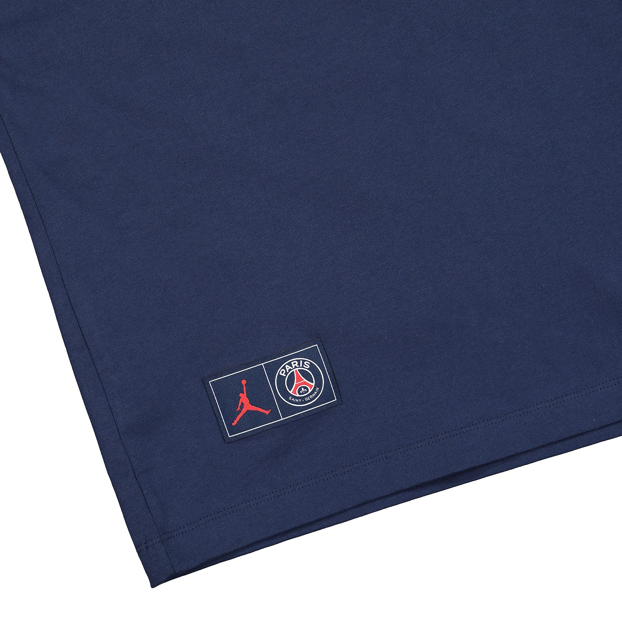 Jordan Paris Saint Germain x Air Jordan Logo Tee Midnight Navy T-Shirts Detailfoto | Overkill