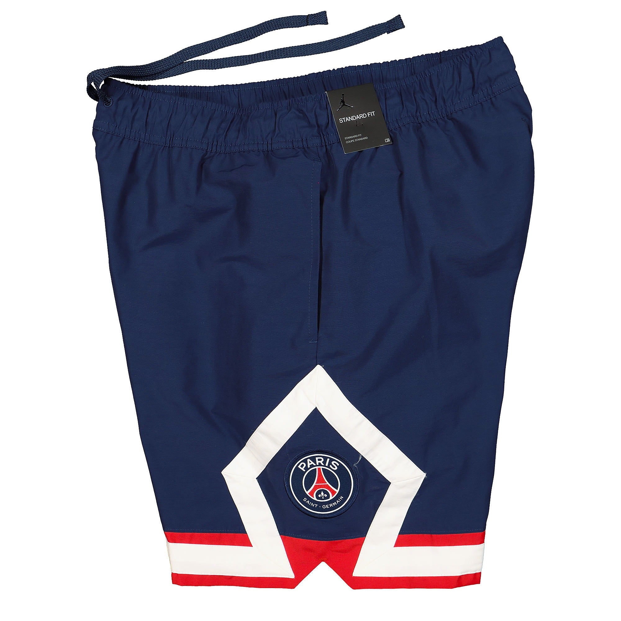 Jordan Paris Saint Germain x Air Jordan Jumpman Short Midnight Navy / White Shorts Close-up | Overkill