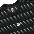 Nike NSW Tee Pre Essential Stripe Black T-Shirts Close-up | Overkill
