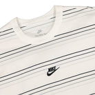 Nike NSW Tee Pre Essential Stripe White T-Shirts Close-up | Overkill