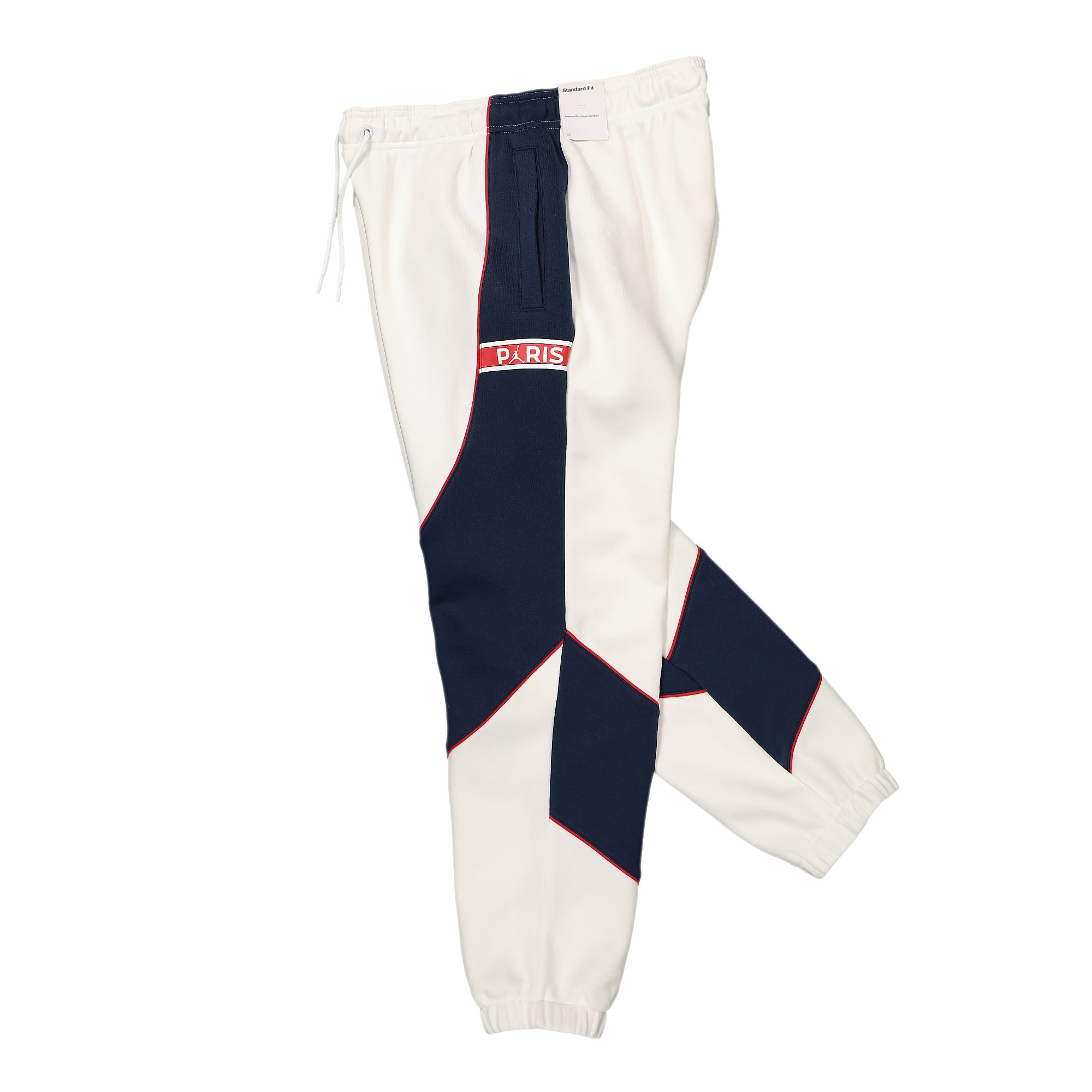 Jordan Paris Saint Germain x Wmns Air Jordan Fleece Pant White / Midnight Navy / University Red Sweat & Track Pants Close-up | Overkill