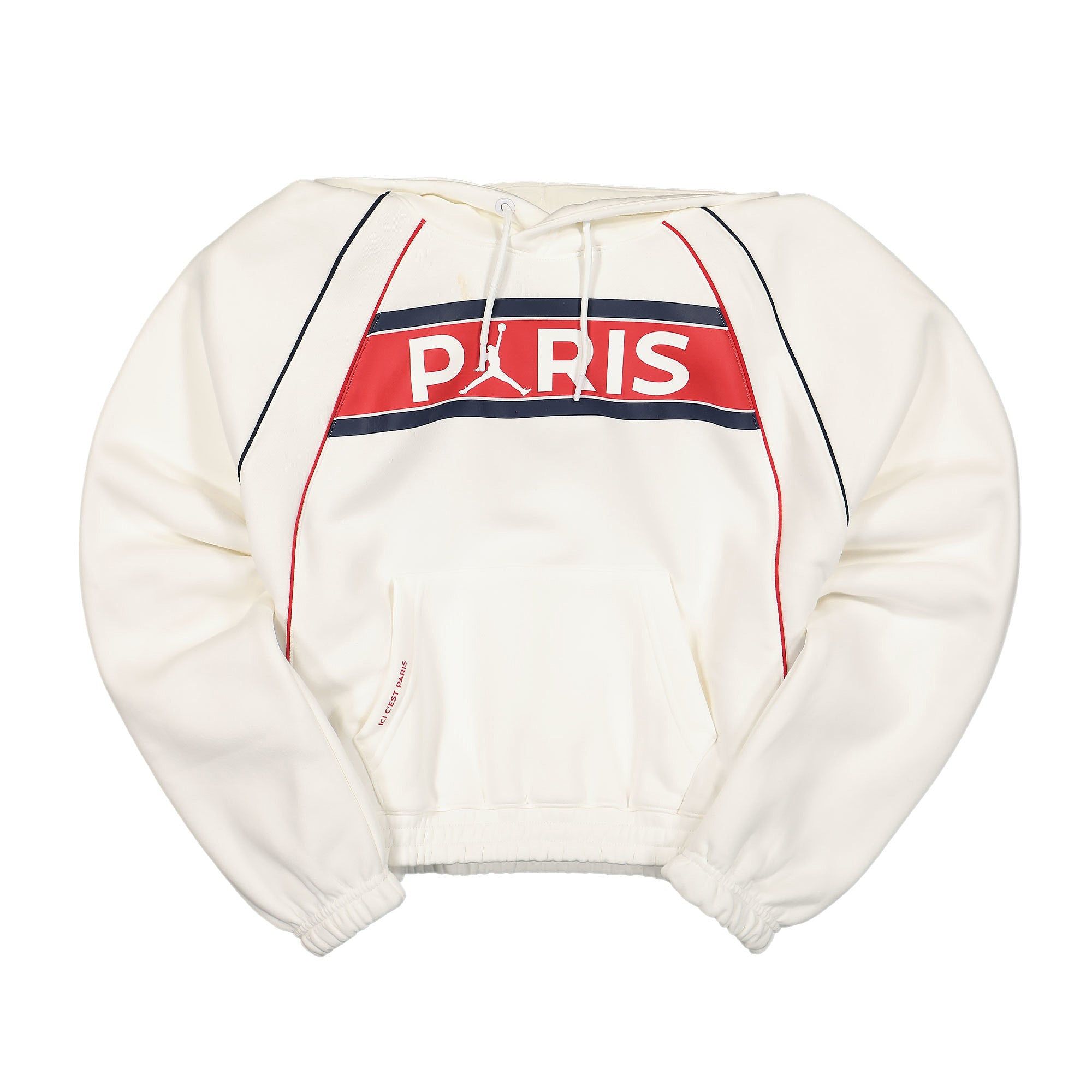 Jordan Paris Saint Germain x Wmns Air Jordan Fleece Hoodie White / White Hoodies DC0461 100 | Overkill