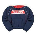 Jordan Paris Saint Germain x Wmns Air Jordan Fleece Hoodie Midnight Navy / University Red Hoodies DC0461 410 | Overkill