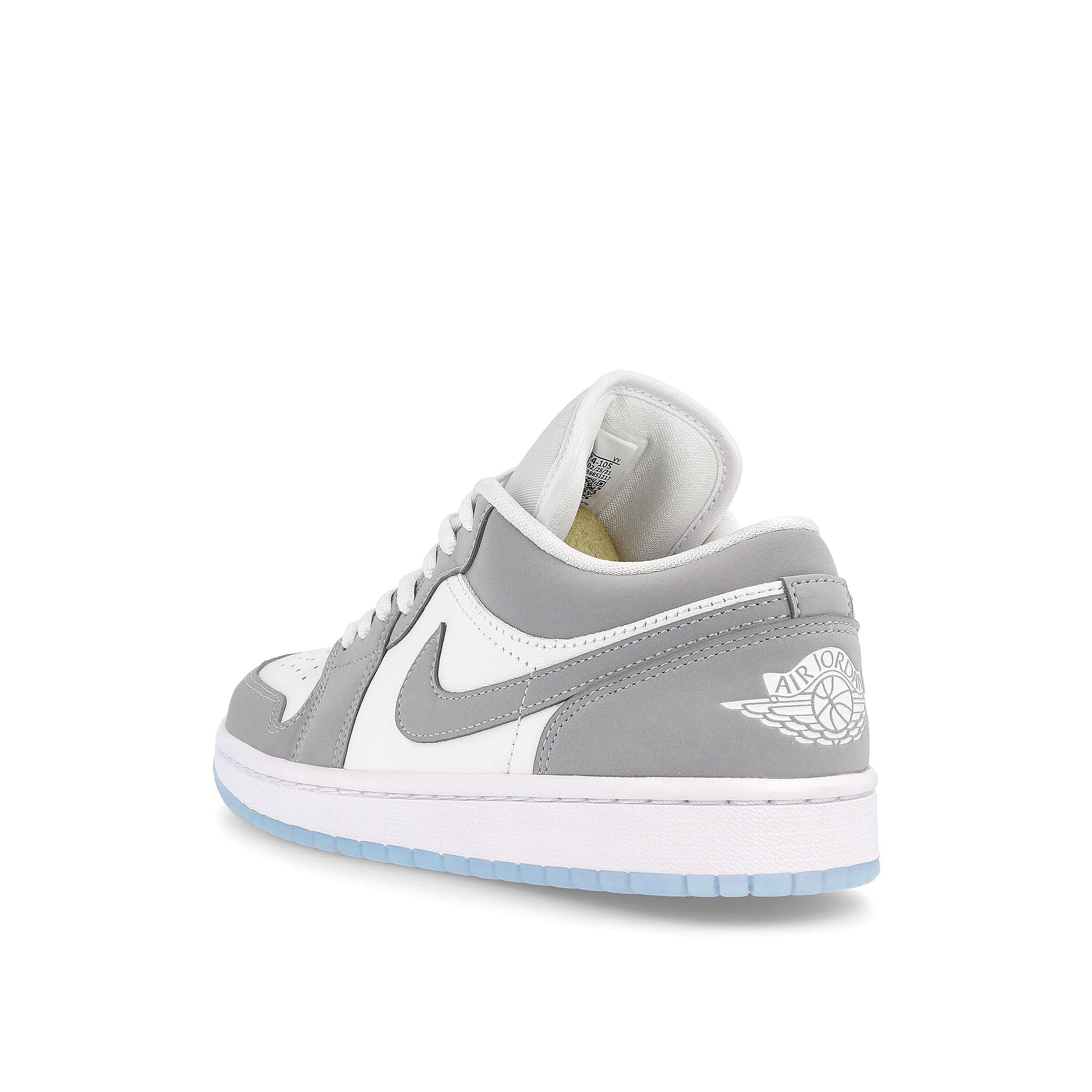 Jordan Wmns Air Jordan 1 Low White / Aluminium - Wolf Grey  Close-up | Overkill