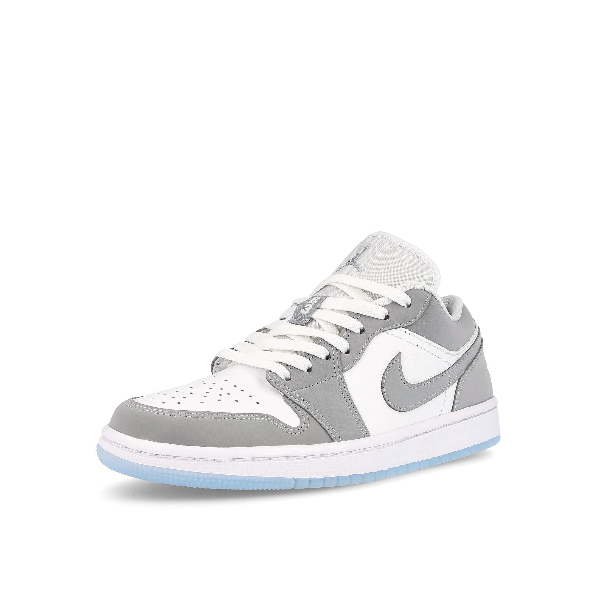 Jordan Wmns Air Jordan 1 Low White / Aluminium - Wolf Grey  Detailfoto | Overkill