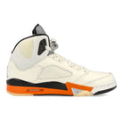 Jordan Air Jordan 5 Retro Sail / Orange Blaze - Metallic Silver - Black   Material | Overkill