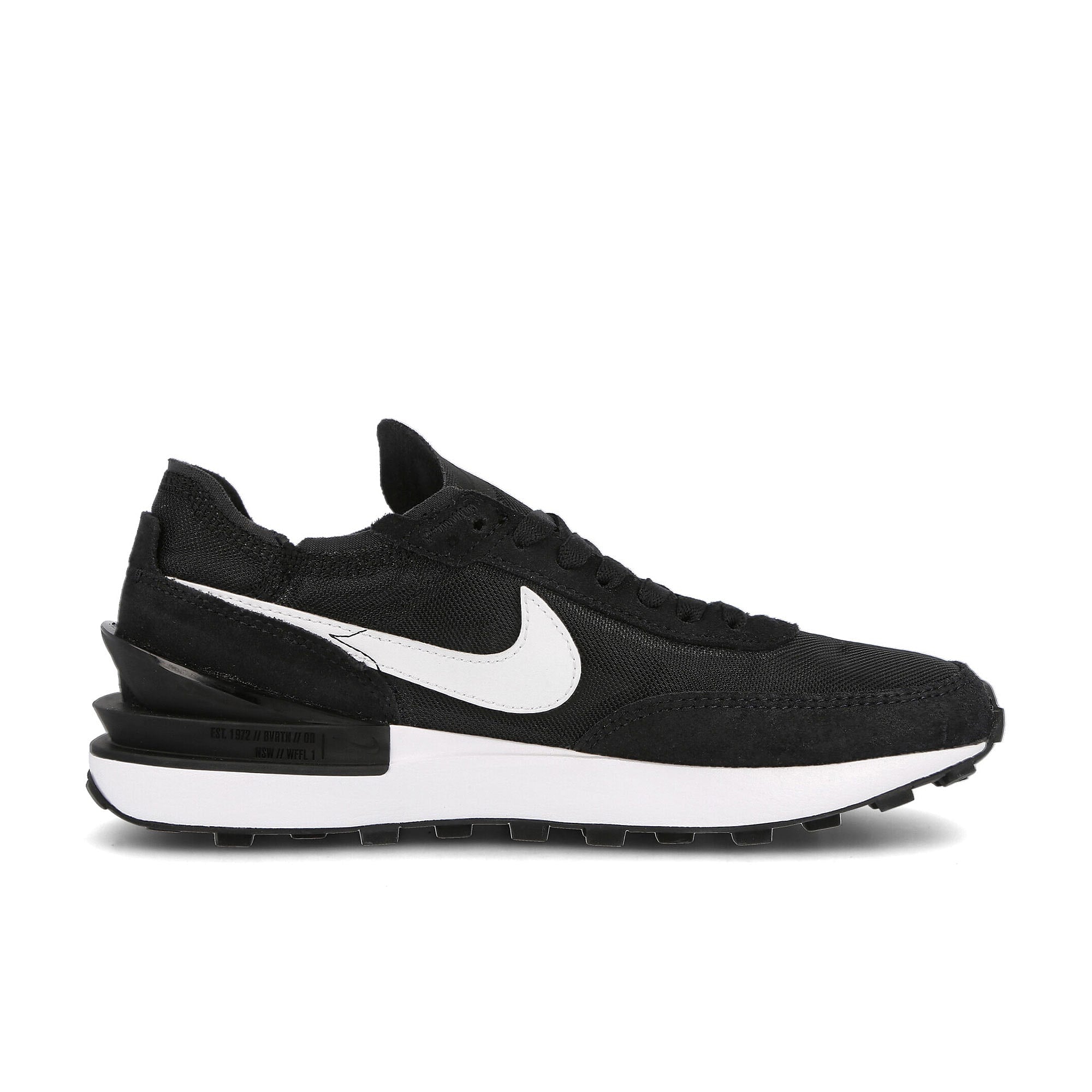 Nike wmns waffle one Black-White - Orange Sneakers  Silhouette | Overkill