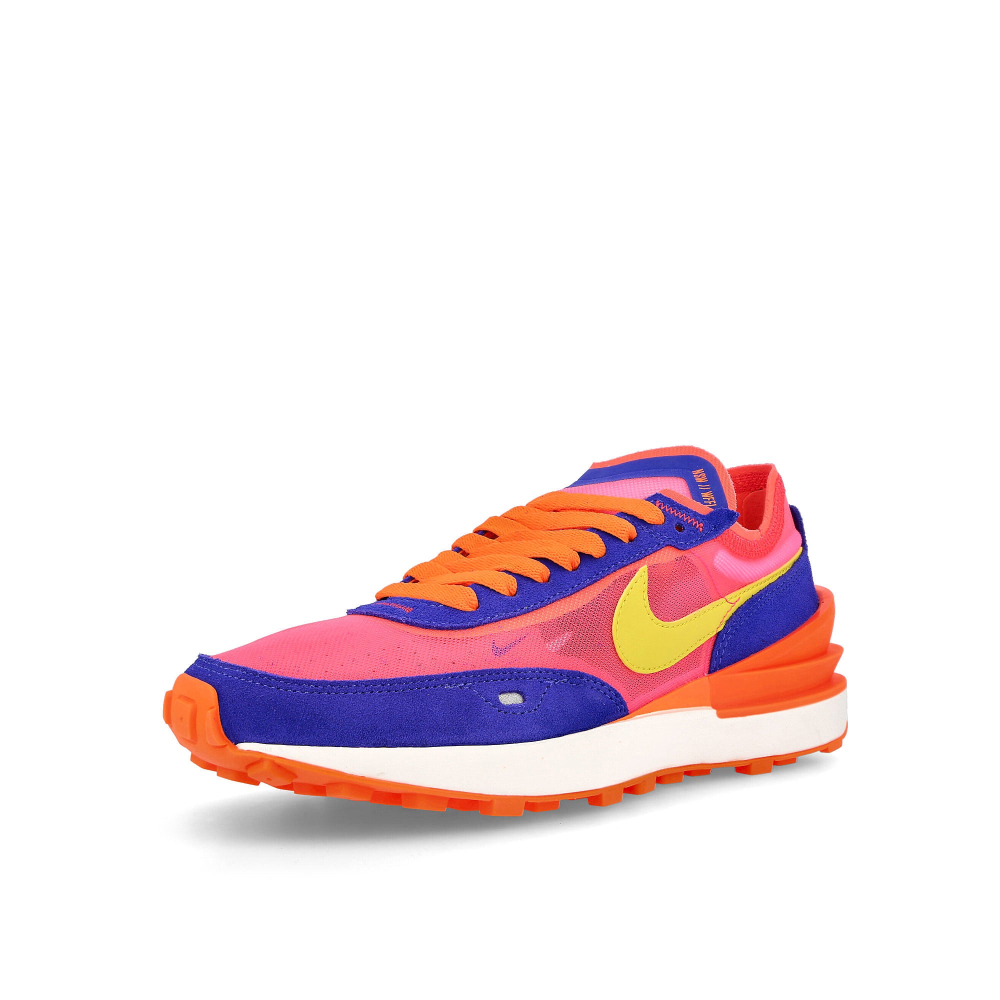 Nike wmns waffle one Racer Blue / Bright Citron - Hyper Pink  Detailfoto | Overkill