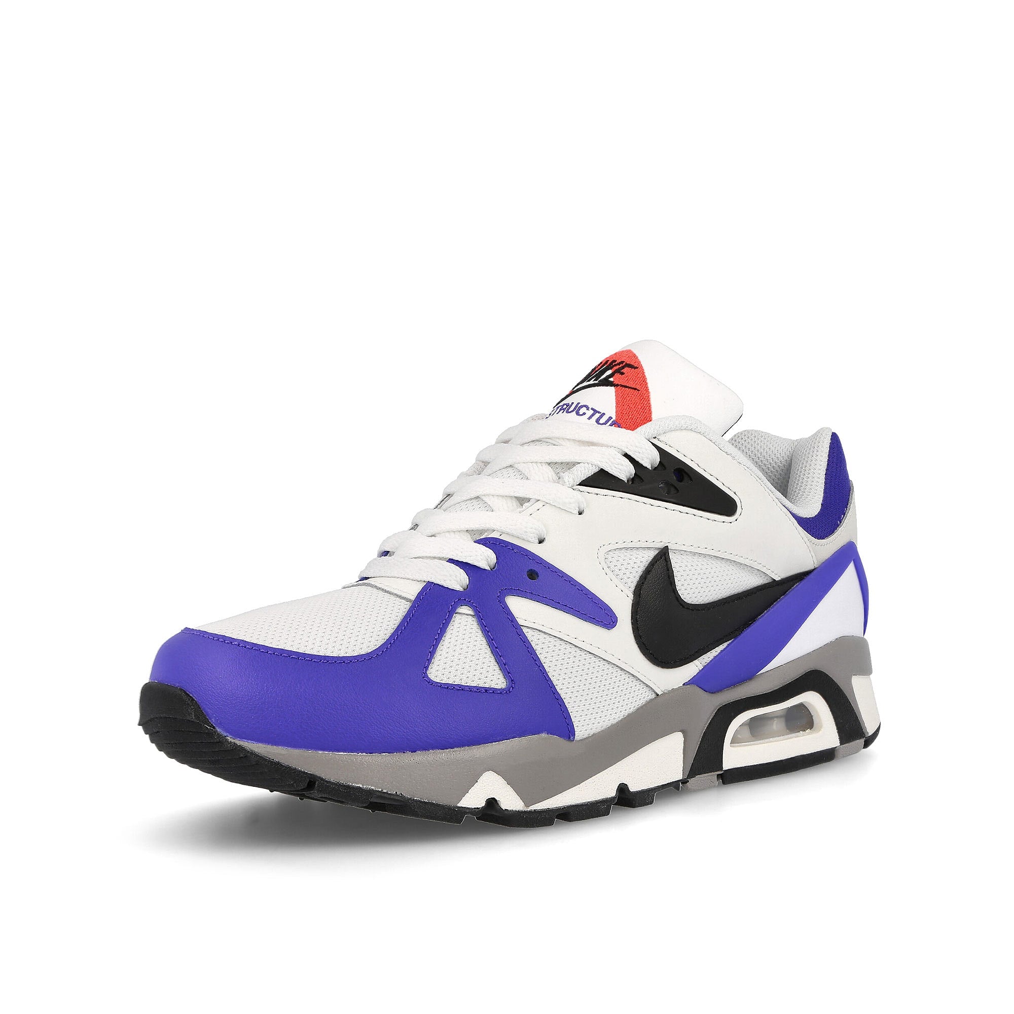 Nike air structure Summit White-Black - Persian Violet Sneakers  Close Up | Overkill