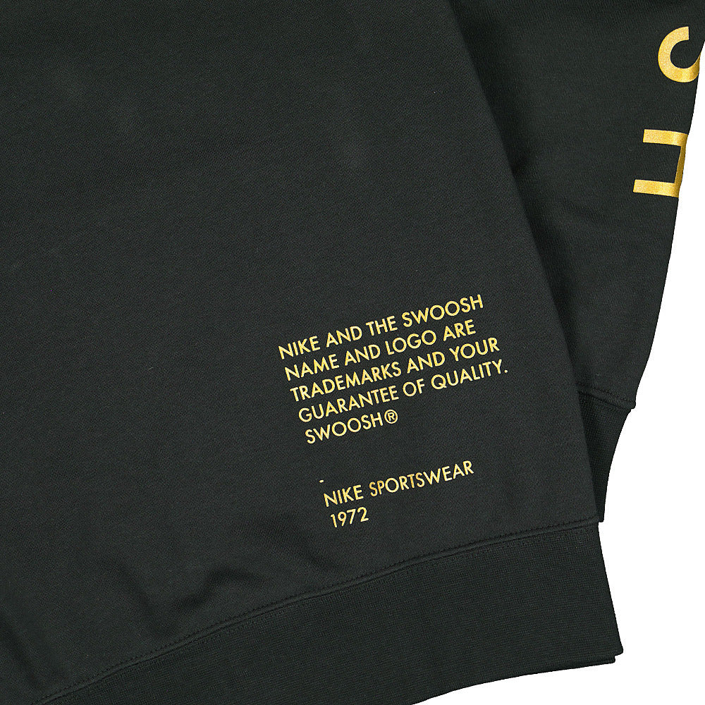 Nike Sportswear Swoosh Hoodie Black / Metallic Gold Hoodies Detail view 1 | Overkill