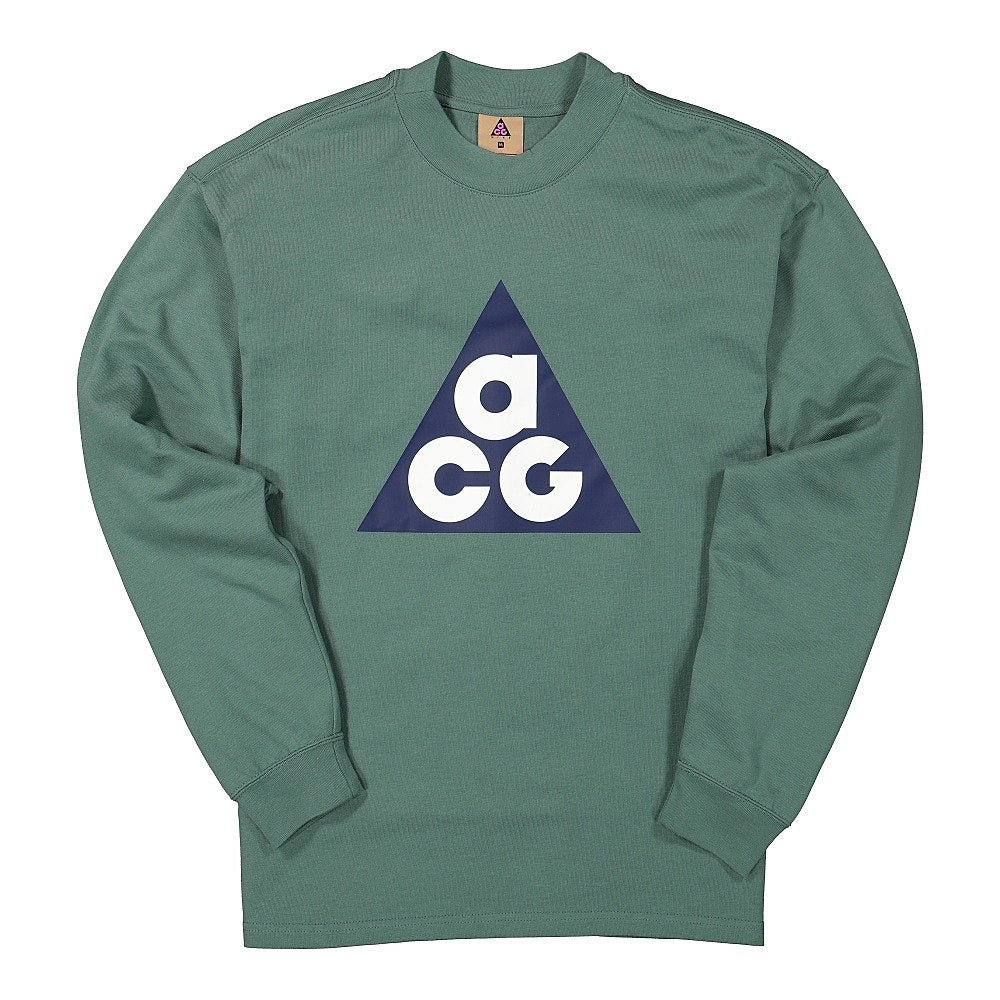 Nike NRG ACG Long Sleeve Big Tee Green Stone Sweatshirts DC4079 330 | Overkill