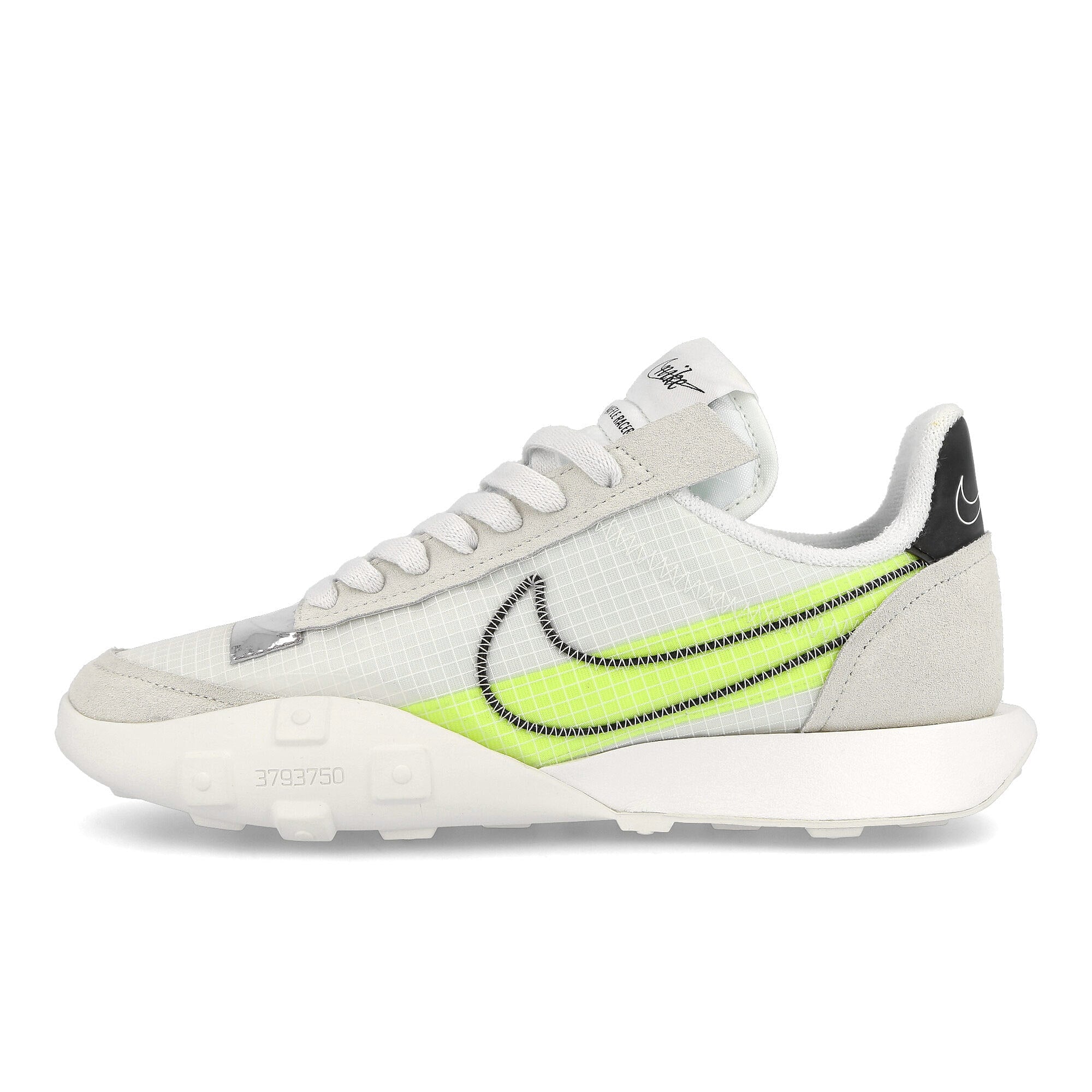 Nike wmns waffle racer 2x Summit White / Black - Volt - Chrome  DC4467 100 | Overkill