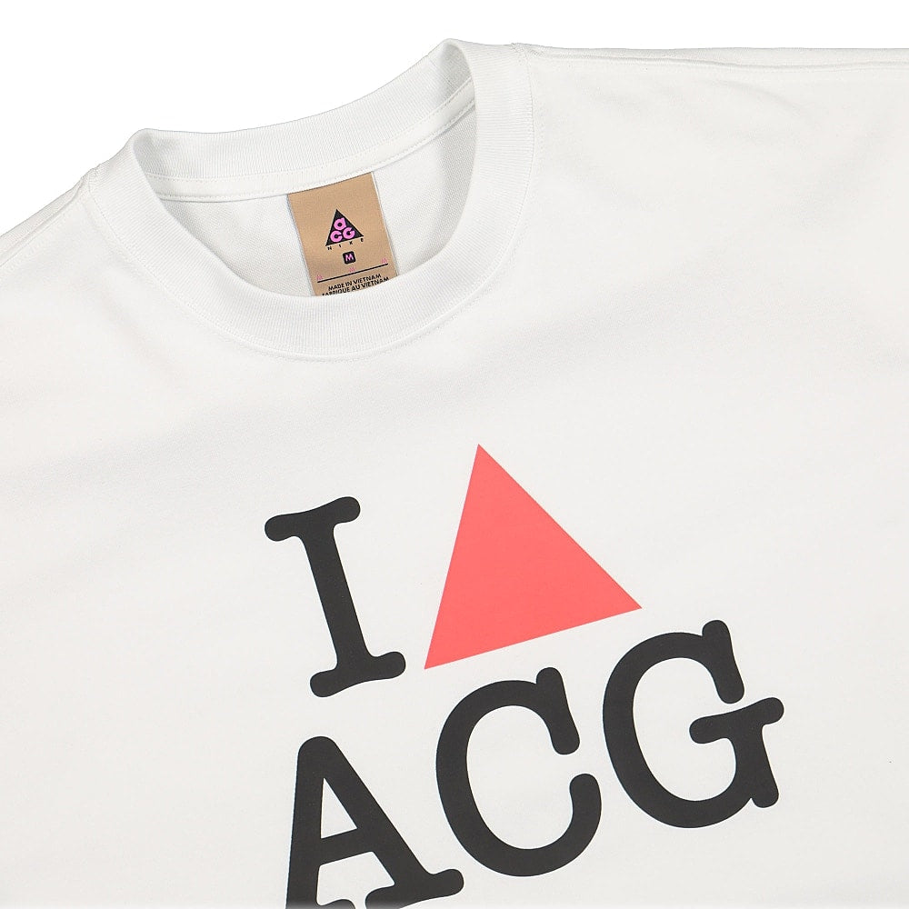 Nike NRG ACG I Heart ACG SS Tee Summit White T-Shirts Close-up | Overkill