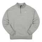 Nike Wmns NSW Quarter Zip Fleece Trend Dark Grey Heather / White Sweatshirts DC5424 063 | Overkill