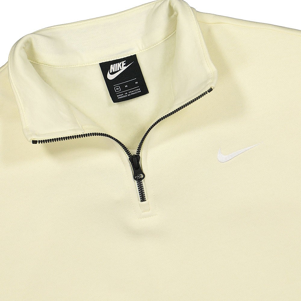 Nike Wmns NSW Quarter Zip Fleece Trend Coconut Milk / White Sweatshirts Close-up | Overkill