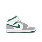 Jordan Air Jordan 1 Mid SE GS White / Pine Green - Light Smoke Grey   Material | Overkill