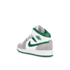 Jordan Air Jordan 1 Mid SE GS White / Pine Green - Light Smoke Grey  Close-up | Overkill