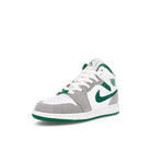 Jordan Air Jordan 1 Mid SE GS White / Pine Green - Light Smoke Grey  Detailfoto | Overkill