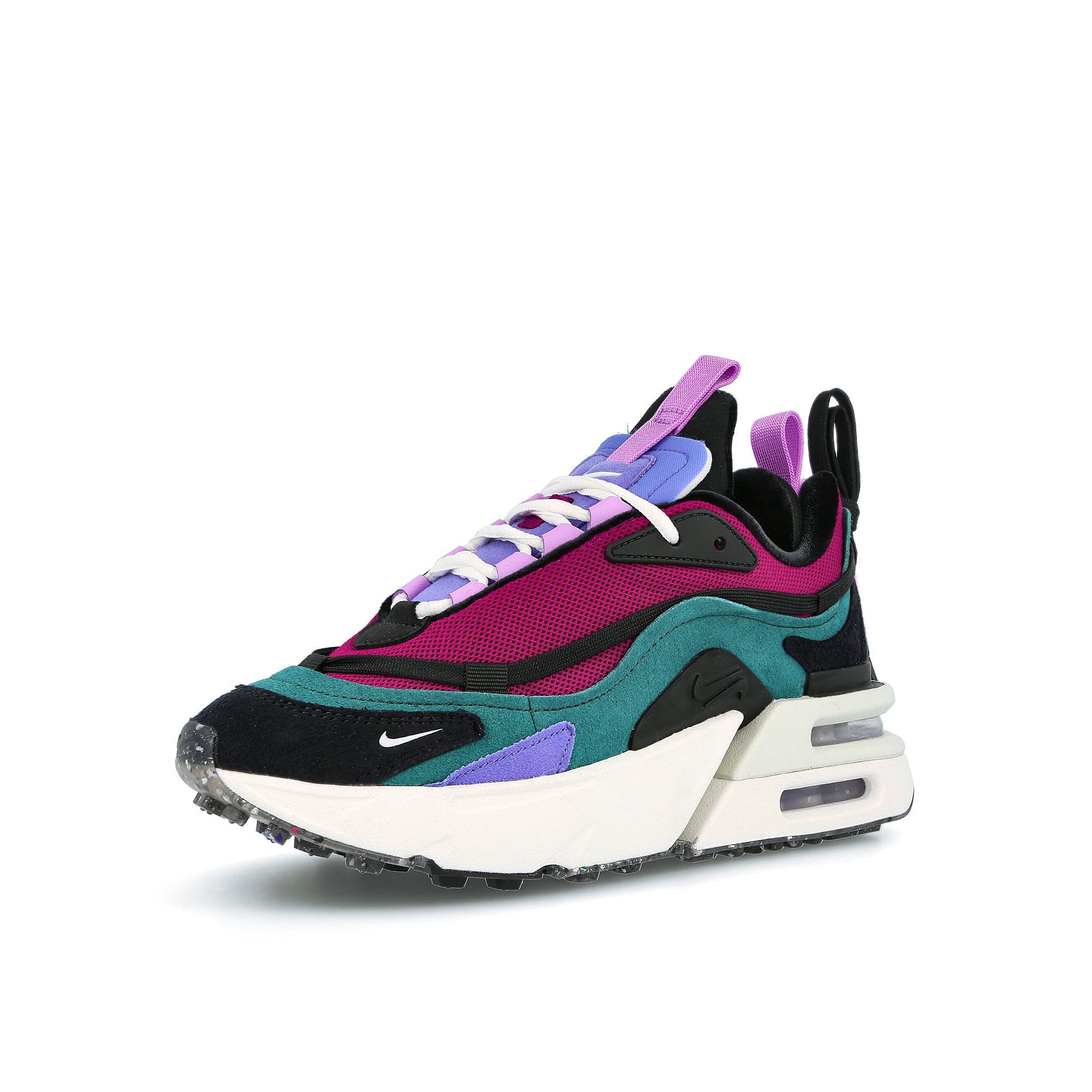 Nike wmns air max furyosa nrg Night Green-Sail - Raspberry Red - Black Sneakers  Close Up | Overkill