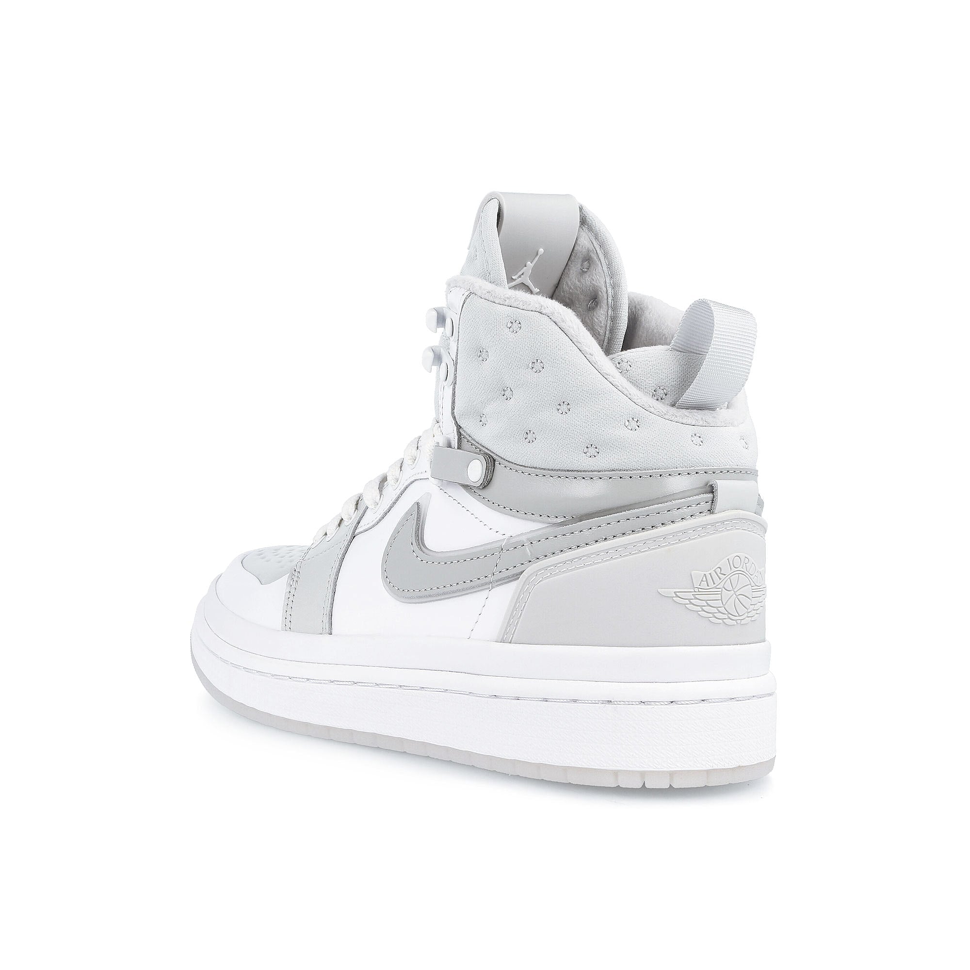 Jordan Wmns Air Jordan 1 Acclimate White-Photon Dust - Grey Fog Sneakers  Material | Overkill