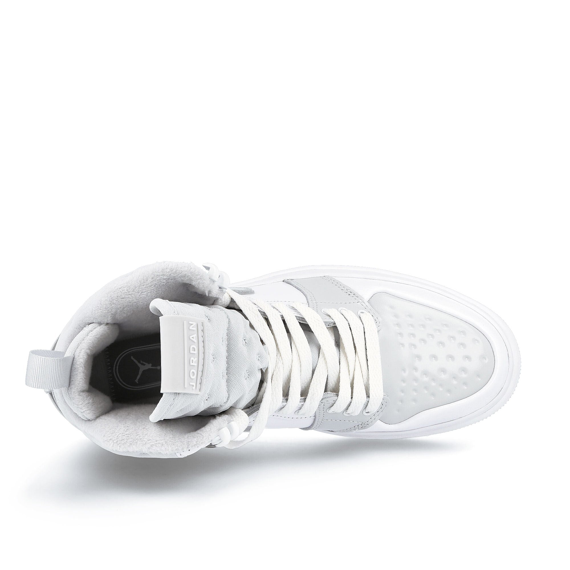 Jordan Wmns Air Jordan 1 Acclimate White-Photon Dust - Grey Fog Sneakers  Detailfoto | Overkill