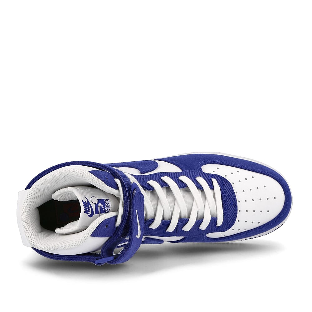 Nike air force 1 high 07 lv8 emb White / Rush Blue - Rush Blue - White  Detail view 1 | Overkill