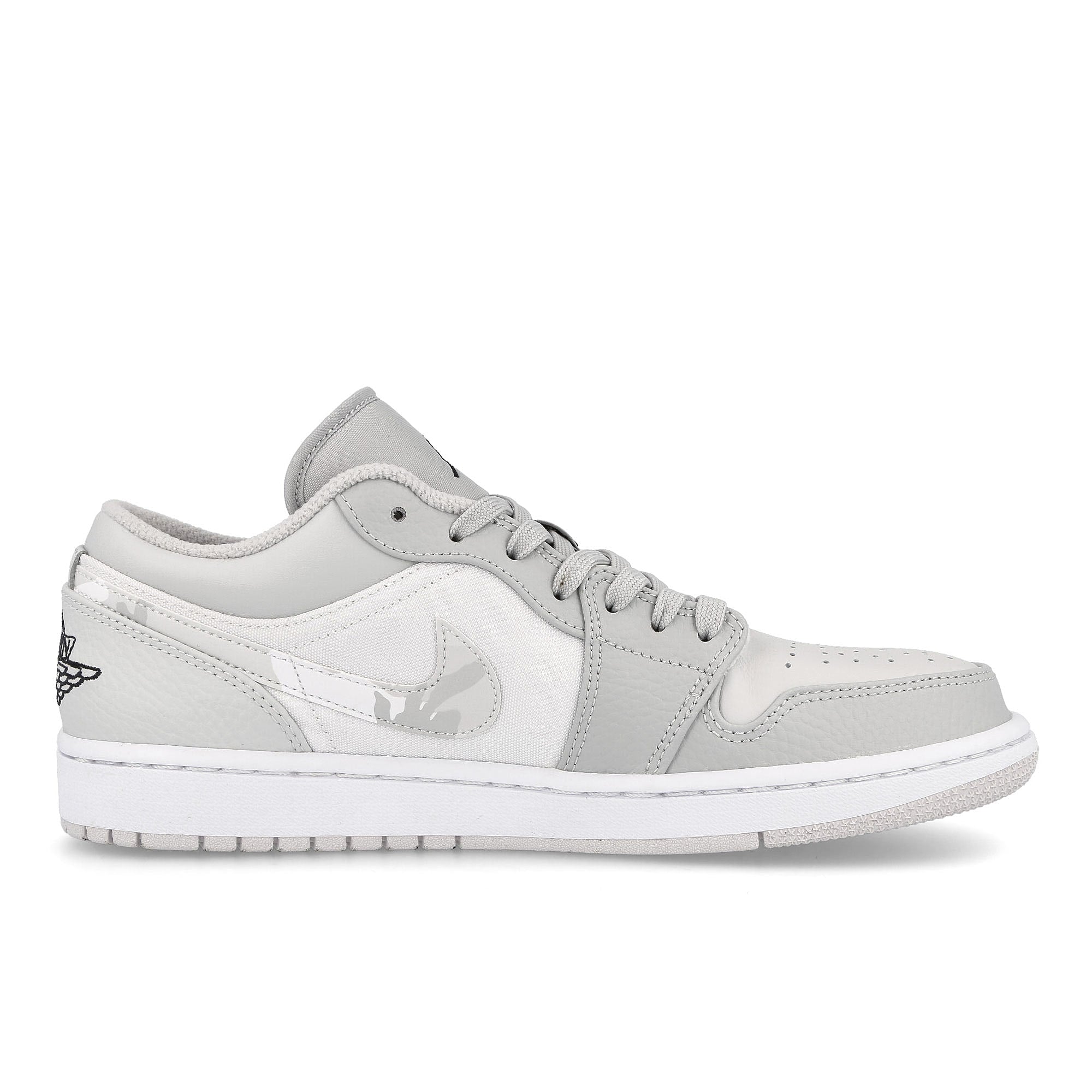 Jordan Air Jordan 1 Low White / Photon Dust - Grey Fog - Vast Grey   Material | Overkill