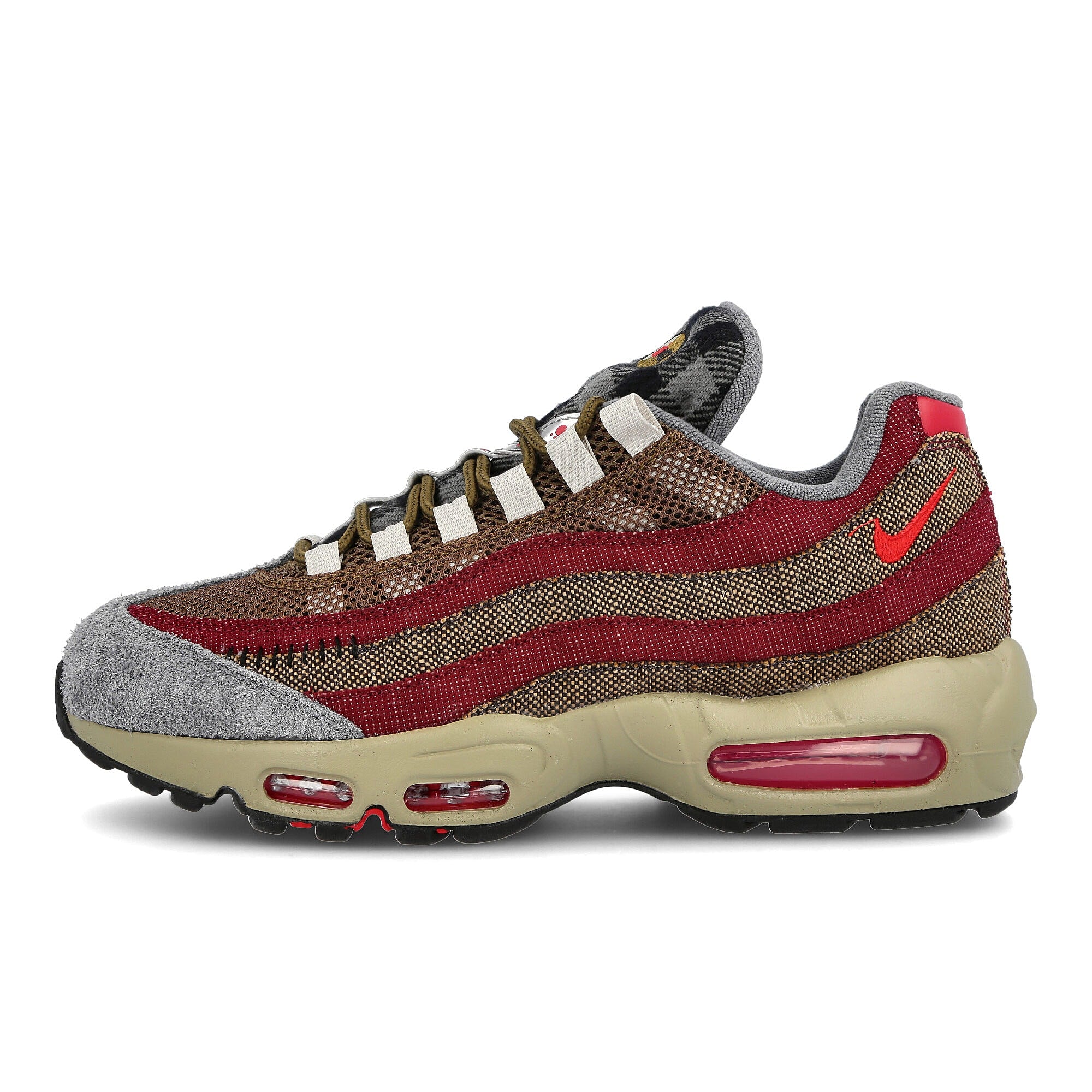 Nike air max 95 Velvet Brown-University Red - Team Red Low Top Sneakers DC9215 200 | Overkill