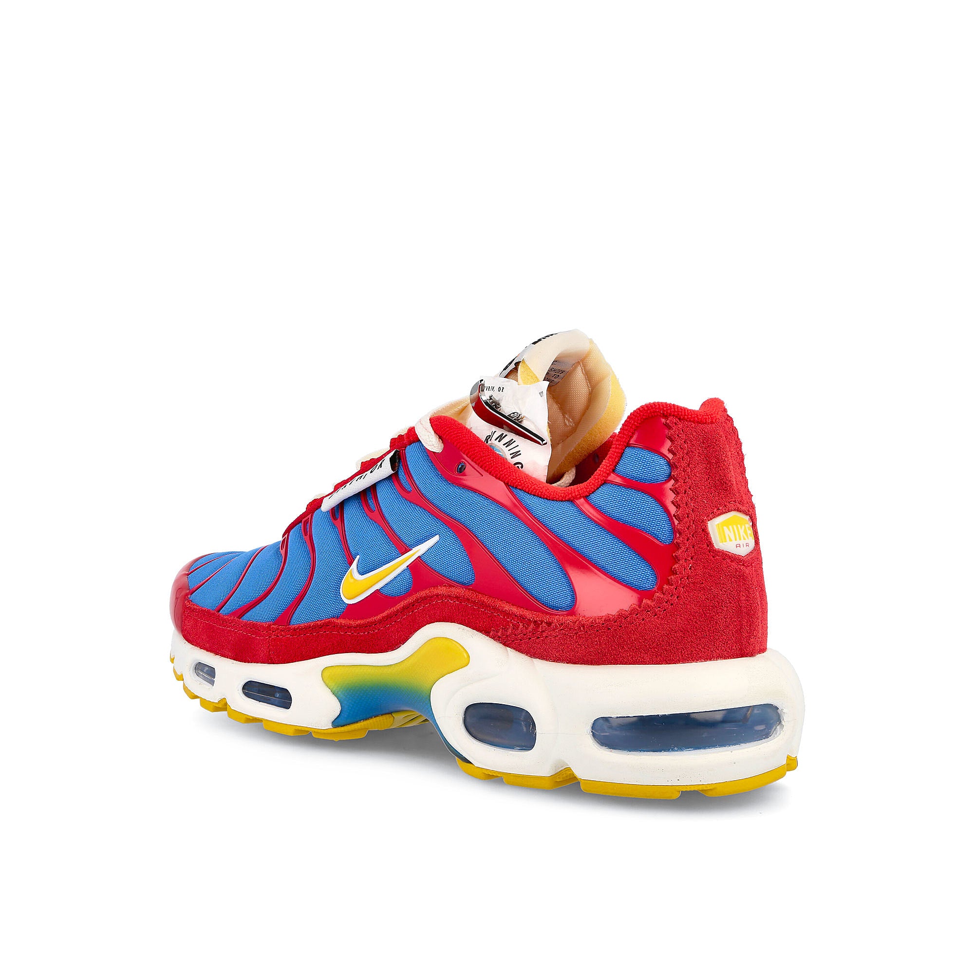 Nike air max plus se University Red-Pollen - Light Photo Blue - Sail Low Top Sneakers  Material | Overkill