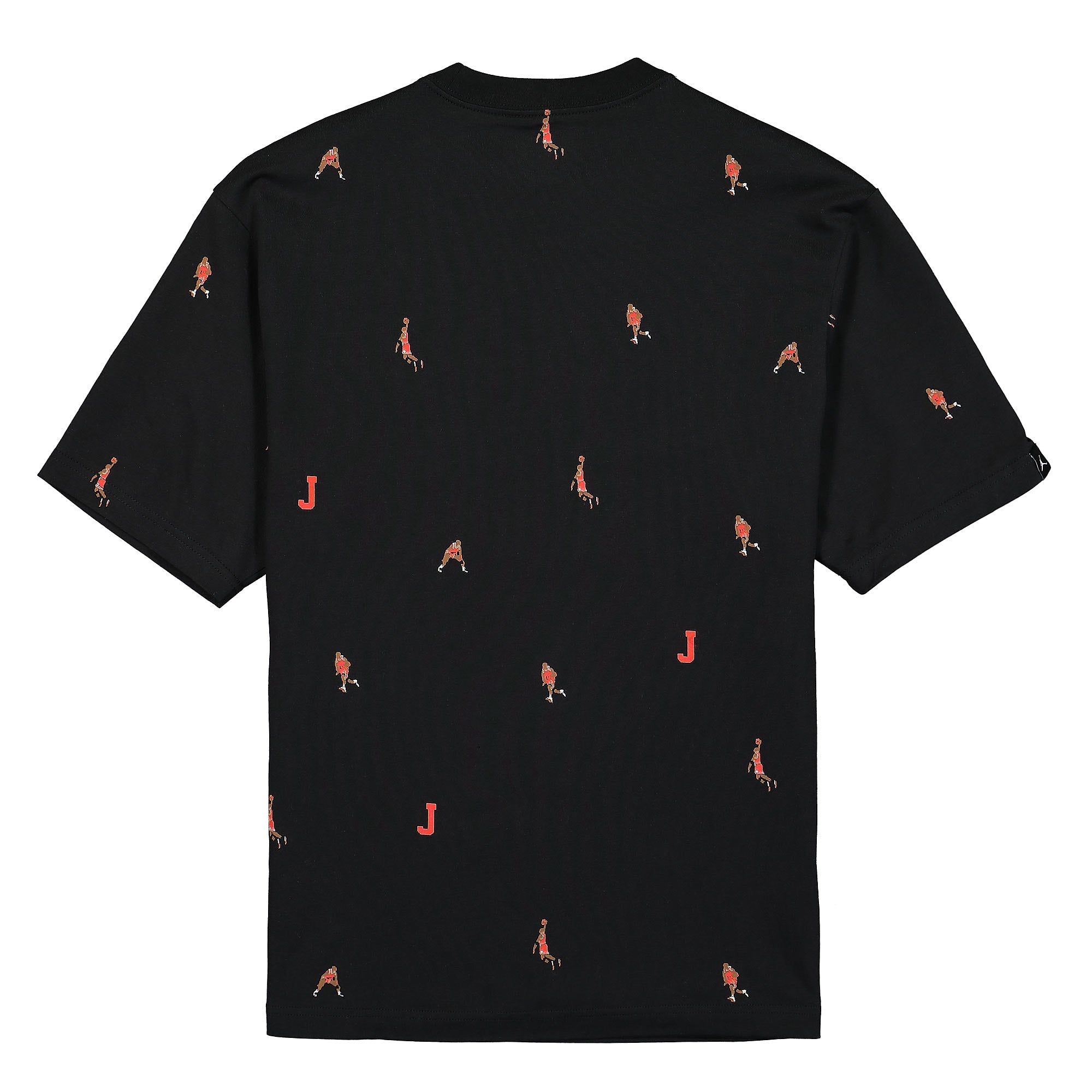 Jordan Air Jordan Holiday 85 SS AOP Crew Tee Black T-Shirts Material | Overkill