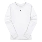Nike Wmns NSW Tee Essential Long Sleeve lbr White / Black Sweatshirts DC9833 100 | Overkill