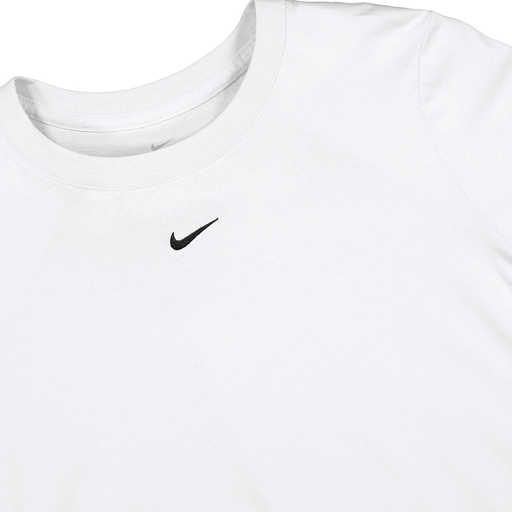 Nike Wmns NSW Tee Essential Long Sleeve lbr White / Black Sweatshirts Close-up | Overkill
